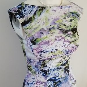 Maggy London Watercolor sleeveless dress